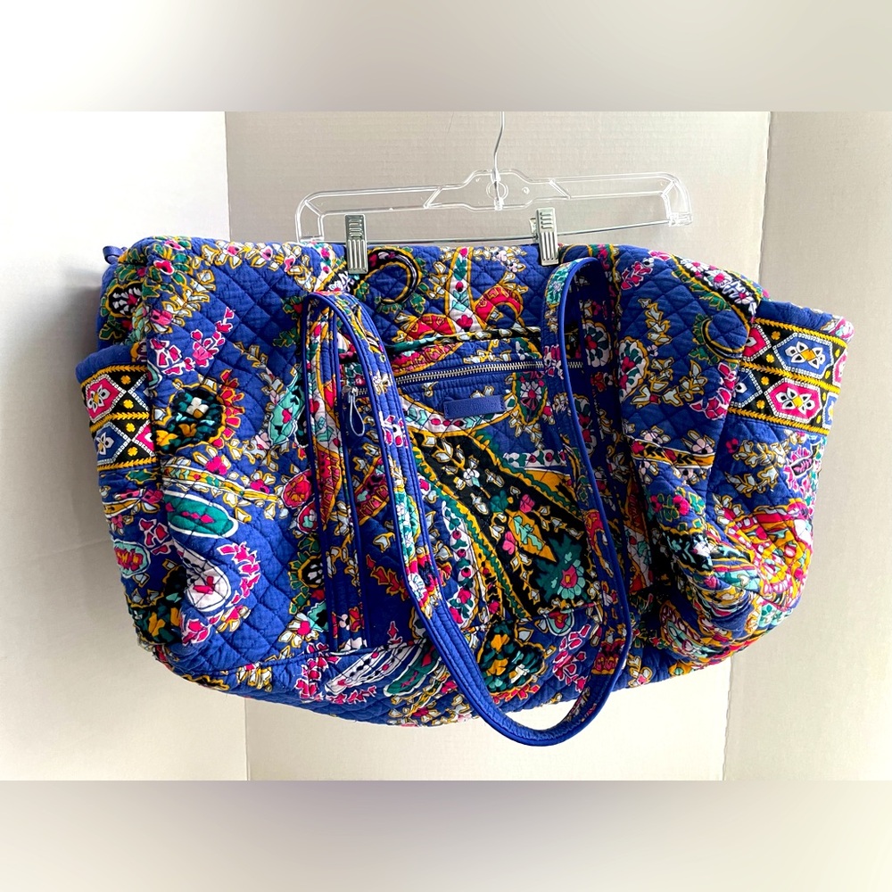 Vera Bradley Iconic Large Travel Duffel | Purple Romantic Paisley Print